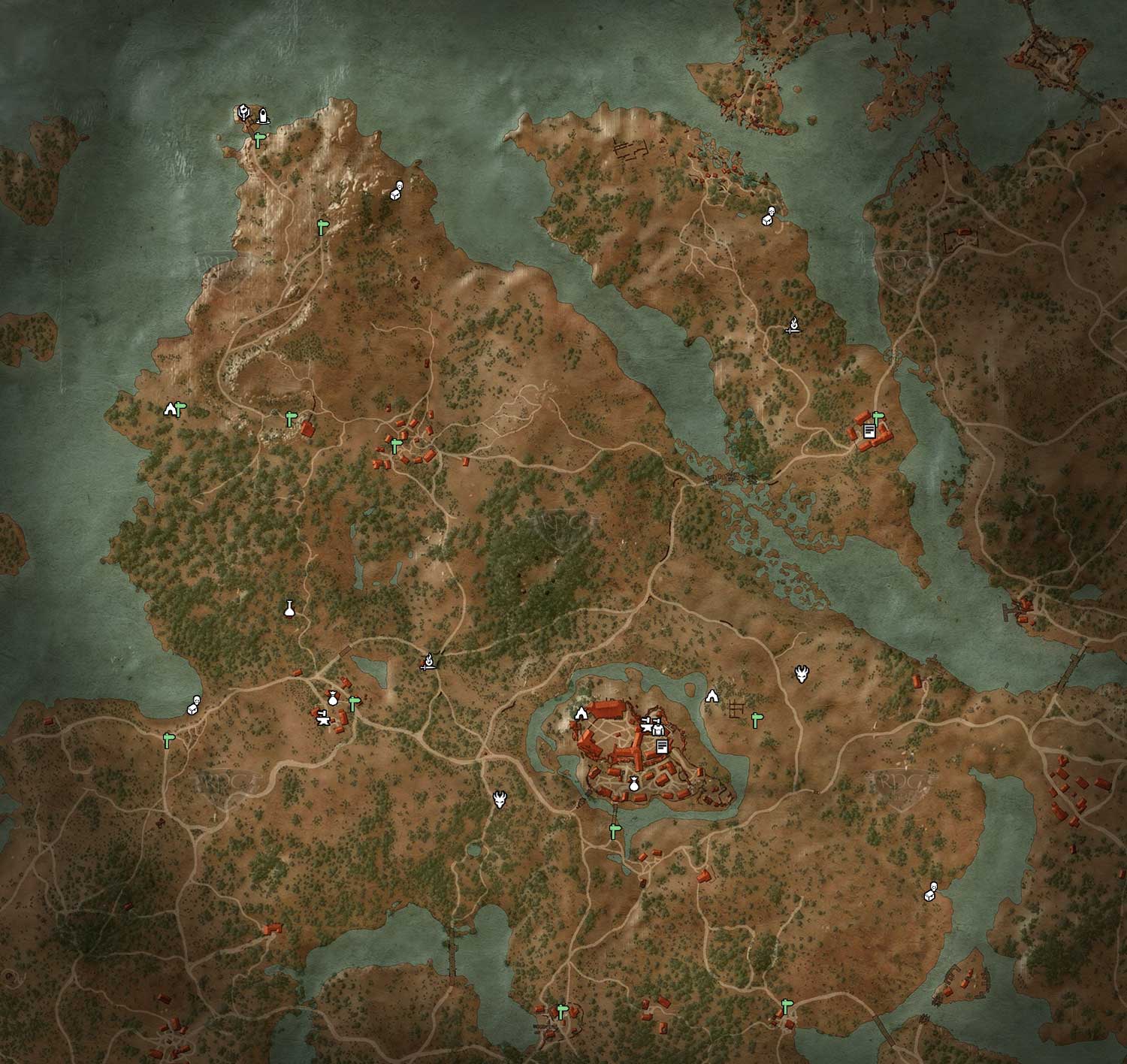 Places Of Power Velen Map - Maping Resources