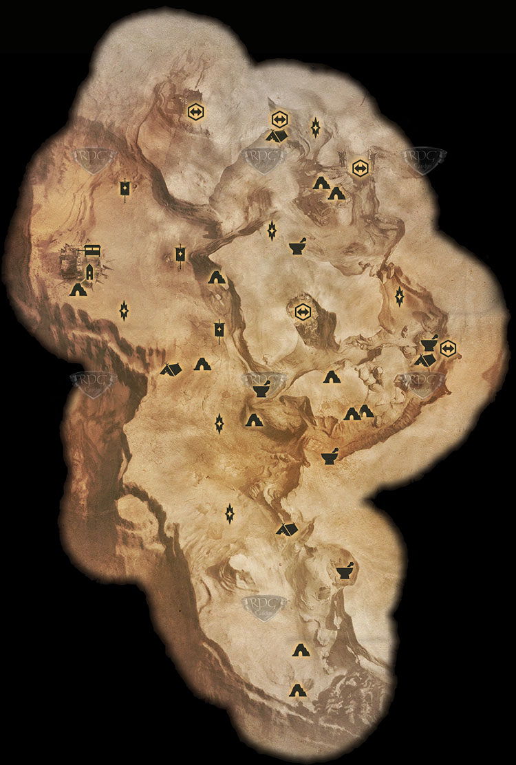 Gebietskarte Die Westgrate