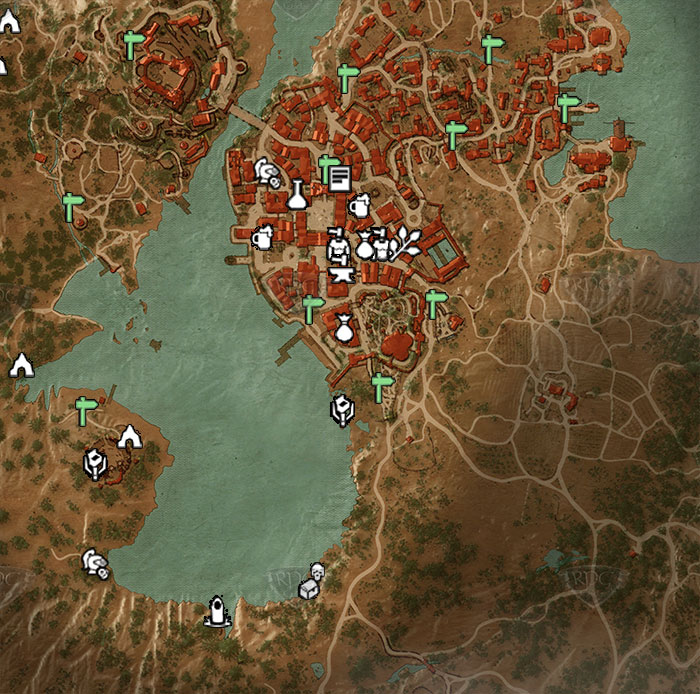 Map Toussaint Witcher 3
